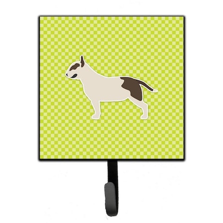 Micasa Bull Terrier Checkerboard Green Leash or Key Holder MI224856